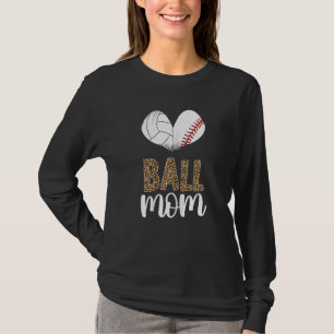 Camiseta Mulheres beisebol Voleibol Mamãe Mulheres Voleibol
