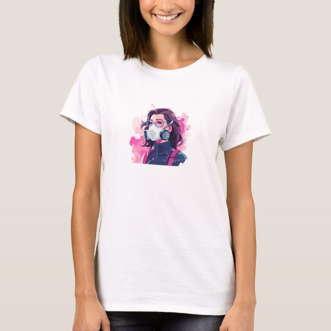 Camiseta Mulheres Belas Com Gás Mascarado (Frente)