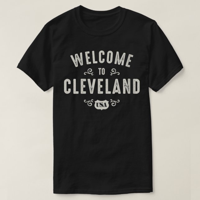 Camiseta Mulheres Bem-Vindas A Cleveland A Cidade Da Flores (Frente do Design)