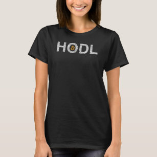 Camiseta Mulheres Bitmoney com aparência desolada HODL