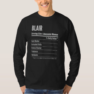 Camiseta Mulheres Blair Fatos Nutricionais Servindo Calor d