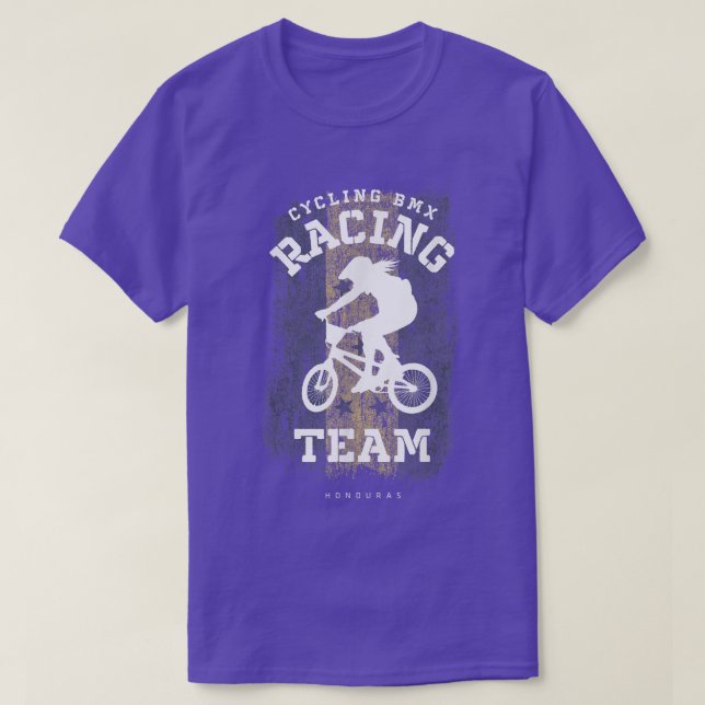 Camiseta Mulheres BMX Bike Honduras Banking Racing (Frente do Design)