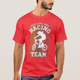 Camiseta Mulheres BMX Bike Lituânia Bandeira Ciclismo Raci