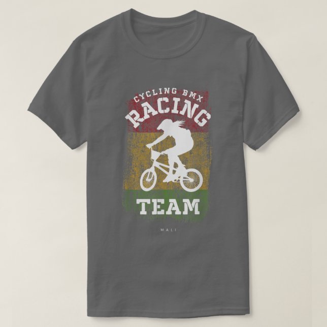 Camiseta Mulheres BMX Bike Mali Banking Cycling Racing BM (Frente do Design)