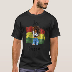 Camiseta Mulheres Bolívia Leo Queen Afro Hair African Boliv
