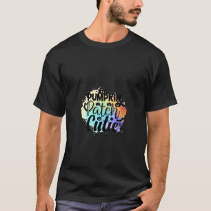 Camiseta Mulheres Bombeando Pumpkin Patch Cutie Halloween F