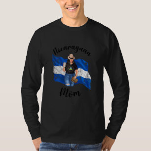 Camiseta Mulheres Bonito Negra Nicarágua Mãe Mãe Mamãe Mama