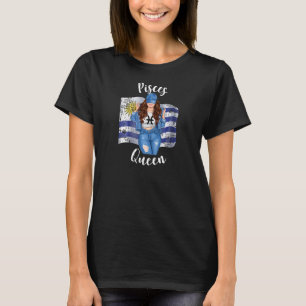 Camiseta Mulheres Bonito Peixes uruguaios Rainha Bandeira d