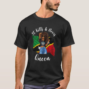 Camiseta Mulheres Bonito São Cristóvão e Nevis Rainha Índia