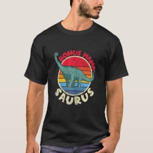 Camiseta Mulheres Bonus Mama Saurus Brachiosaurus Diplodocu