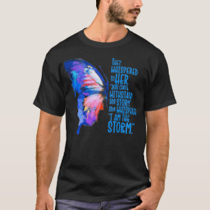 Camiseta Mulheres, borboletas, eu sou a tempestade, inspira