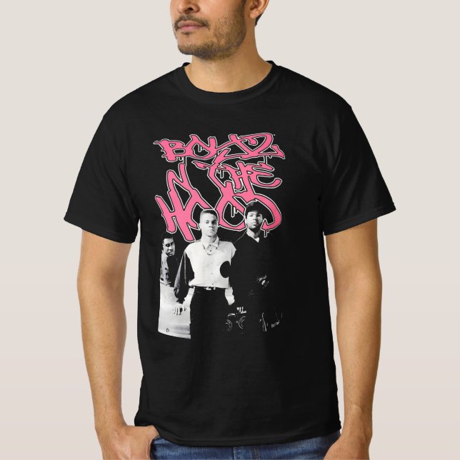 Camiseta Mulheres Boyz no topo da lavagem mineral de madeir (Frente)