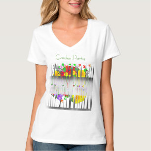 Camiseta Mulheres Brancas da Festa no Jardim