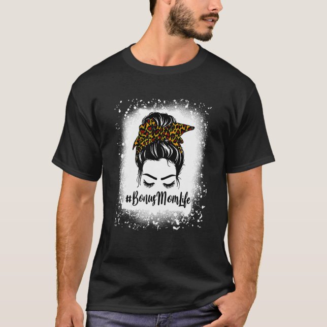 Camiseta Mulheres Branqueadas Bônus Mãe Vida Leopardo Mensa (Frente)
