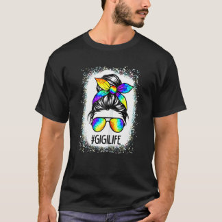 Camiseta Mulheres Branqueadas Gigi Life Messaging Hair Bun
