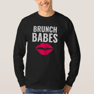 Camiseta Mulheres Brunch Babes Engraçado Domingo Bru