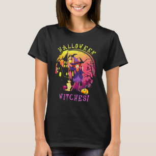 Camiseta Mulheres Bruxas do Halloween Meninas assustadoras