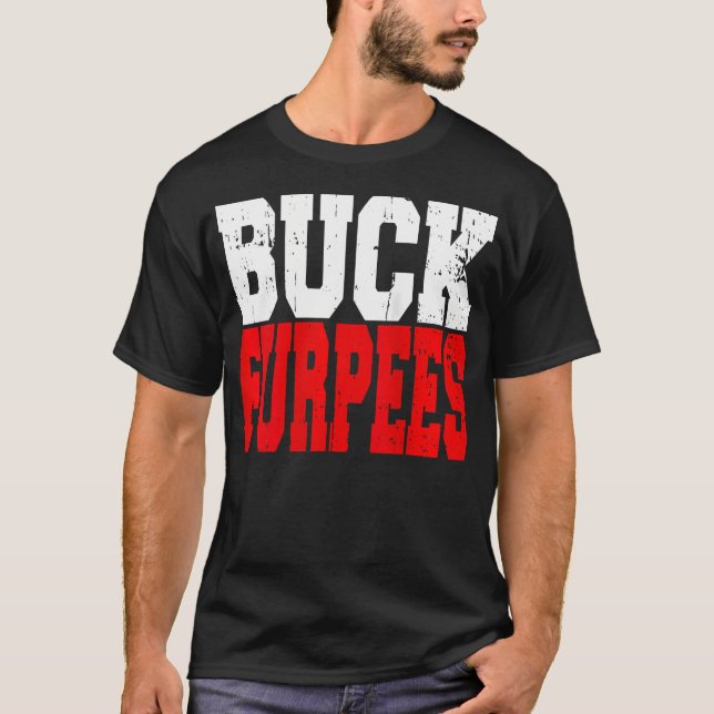 Camiseta Mulheres Buck Furpees Gym Malhação Burpees Engraça (Frente)