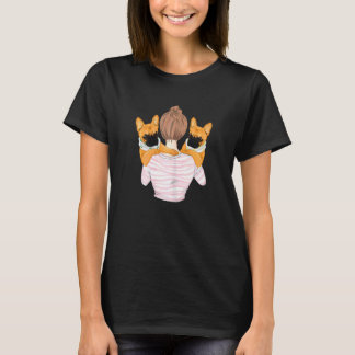 Camiseta Mulheres - Bulldog Francês Mama Frenchie