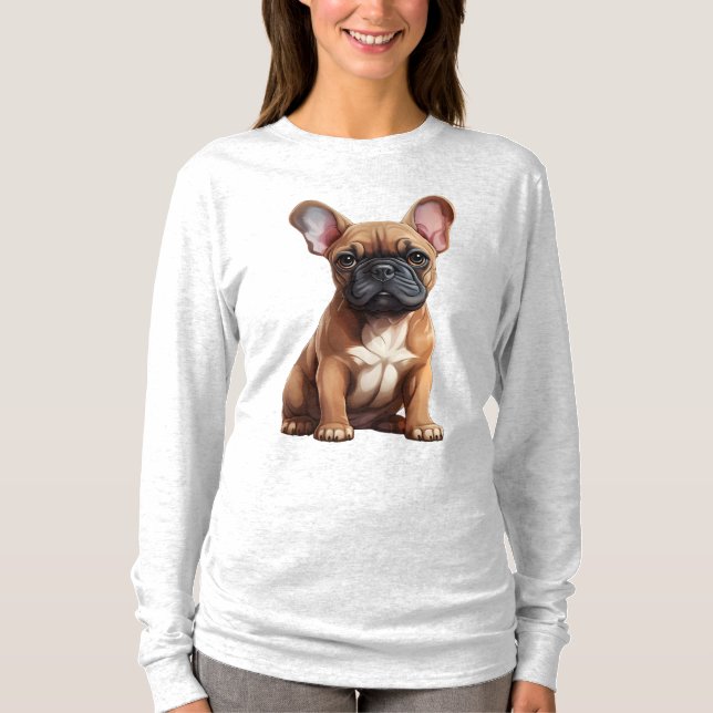 Camiseta Mulheres Bulldog Francesas (Frente)