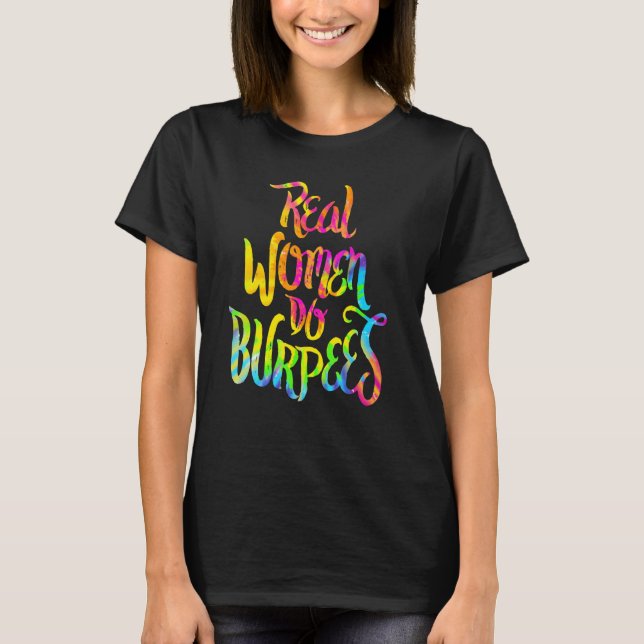 Camiseta Mulheres Burpeem Malhação De Giro Real Elevando (Frente)