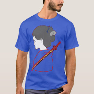 Camiseta Mulheres Bushido Ronin Japonês Samurai Premium T-S