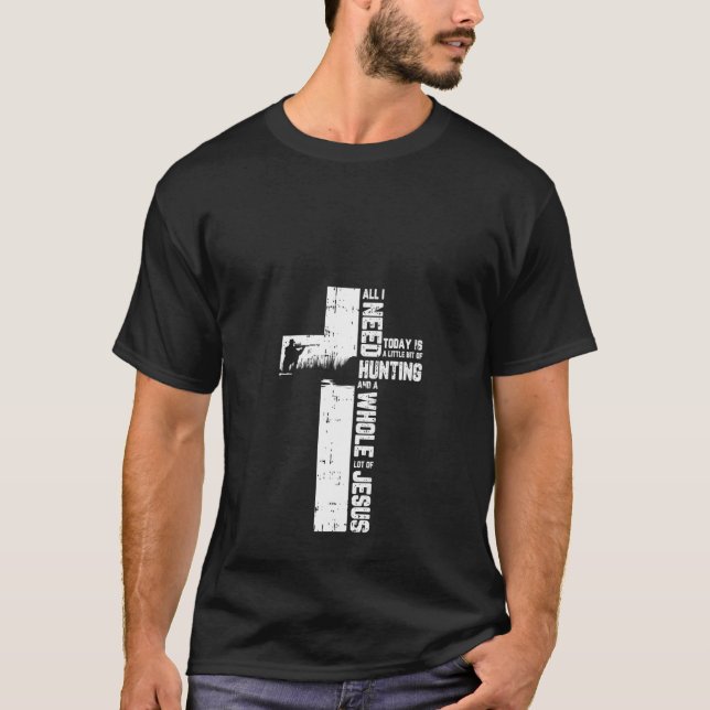 Camiseta Mulheres caçando ao ar livre Jesus Cristo Legal (Frente)
