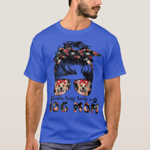 Camiseta Mulheres Cachorro Corgi Mamãe Mãozinho Pêlos