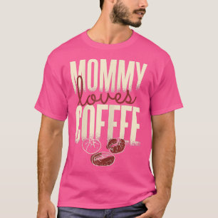 Camiseta Mulheres Café engraçado ama café caneca cafeína mã