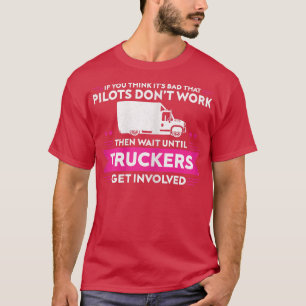 Camiseta Mulheres Caminhantes Caminhantes Caminhão de Tru