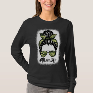 Camiseta Mulheres Camuflando Camuflagem Sangrenta Mãe Vida