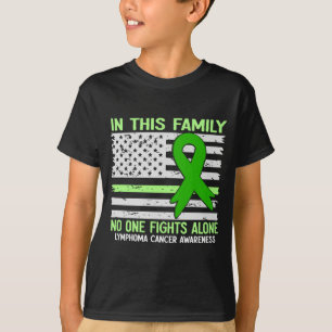 Camiseta Mulheres Câncer Linfoma Bandeira EUA Câncer Linfom