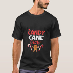 Camiseta Mulheres Candy Cane Crew Papais noeis Xmas Engraça