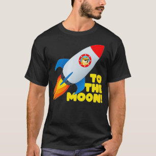 Camiseta Mulheres Cão Memória Dogecoina À Lua Engraçada Cry