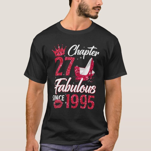 Camiseta Mulheres Capítulo 27 Fabuloso Desde 1995 27º Anive (Frente)