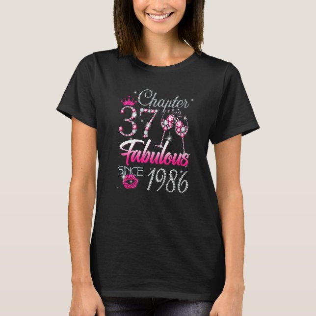 Camiseta Mulheres Capítulo 37 Fabuloso Desde 1986 37º Anive (Frente)