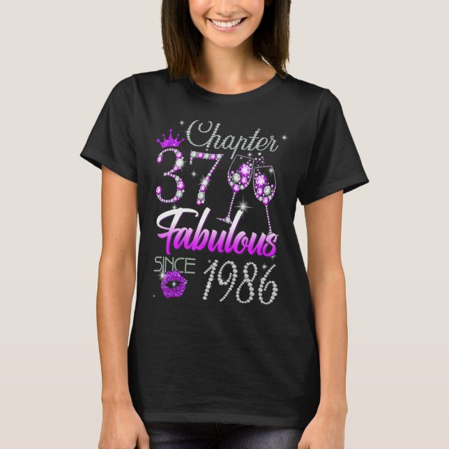 Camiseta Mulheres Capítulo 37 Fabuloso Desde 1986 37º Anive (Frente)