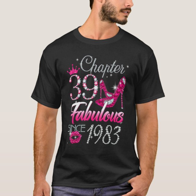 Camiseta Mulheres Capítulo 39 Fabuloso Desde 1983 39º Anive (Frente)