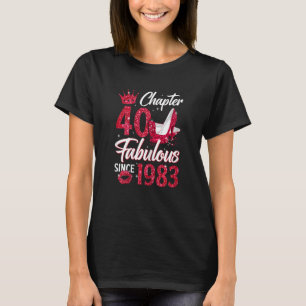 Camiseta Mulheres Capítulo 40 Fabuloso Desde 1983 40º Anive