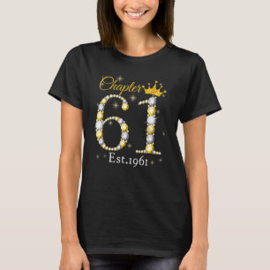 Camiseta Mulheres Capítulo 61 Est 1961 61 Anos Nascimento D