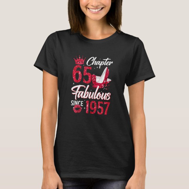 Camiseta Mulheres Capítulo 65 Fabuloso Desde 1957 65º Anive (Frente)