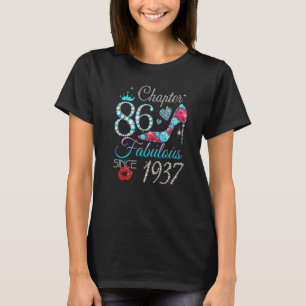 Camiseta Mulheres Capítulo 86 EST 1937 86 Anos 86