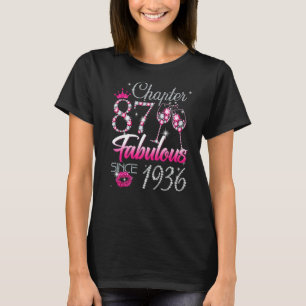 Camiseta Mulheres Capítulo 87 Fabuloso Desde 1936 87º Anive
