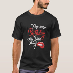 Camiseta Mulheres Capricórnio Rainha de Janeiro Nascimento