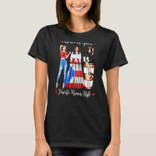 Camiseta Mulheres Capricórnio Rainha Porto Rico Estilo Deze
