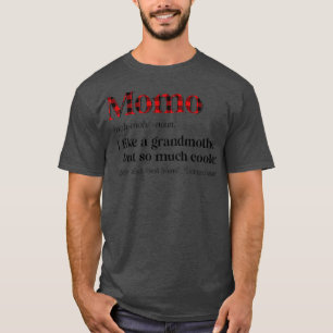 Camiseta Mulheres Caro Vermelho Momo Como uma Avó, mas Tant
