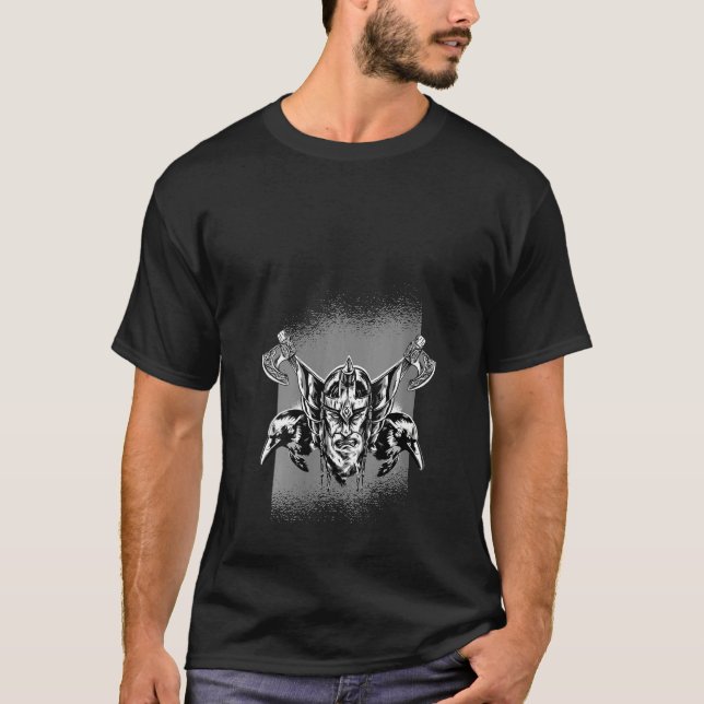 Camiseta Mulheres Carregadas Guerreira Viking Valhalla Nors (Frente)