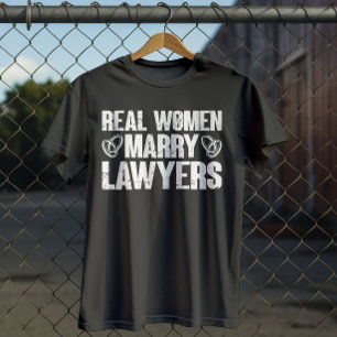Camiseta Mulheres Casados Advogados Marido Advogados Engraç