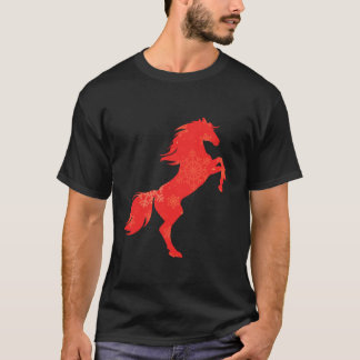 Camiseta Mulheres Cavalo Bonito Passam Feliz Natal Holi