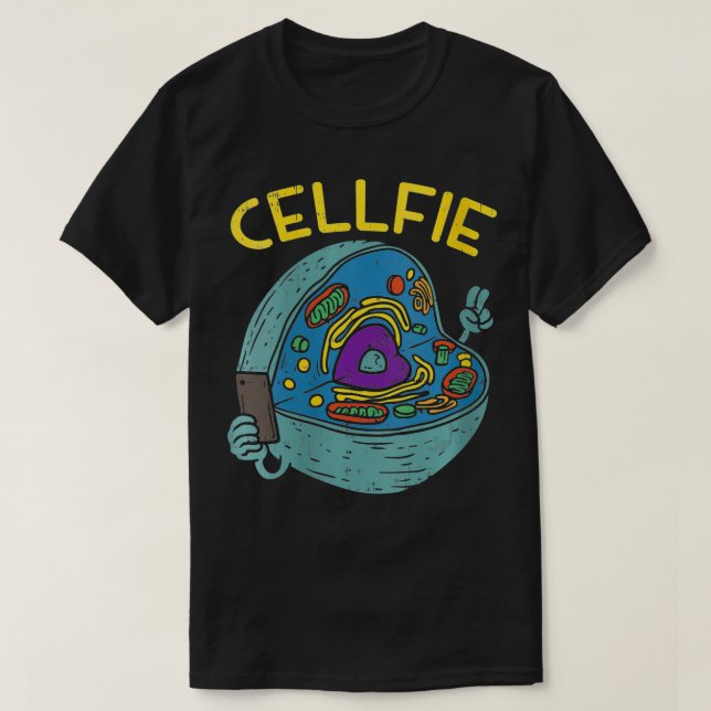 Camiseta Mulheres Células Fie Funny Cellfie Selfie Science  (Frente do Design)